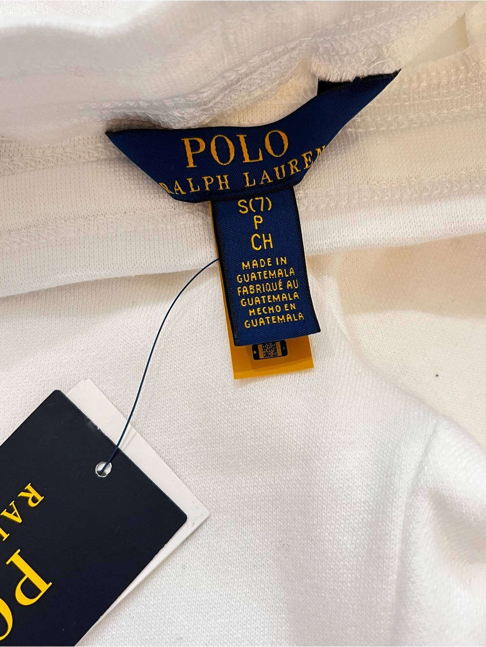 Ralph Lauren White Pants and Hoodie Set with Pink Polo Logo - Picture 7 of 10